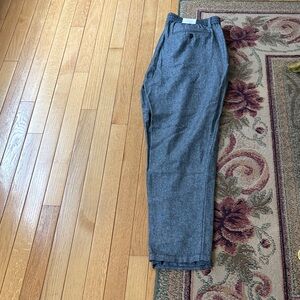 Banana Republic Charcoal Linen-Blend Trousers